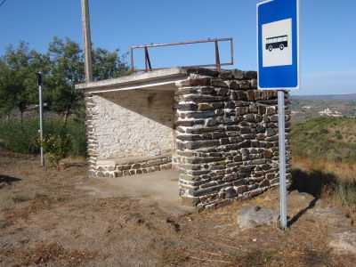 Bus stop.